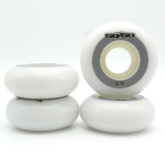58mm 90a Wheels (White)