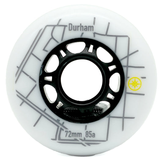 72mm 85a - Durham Wheels (White) (8 pack)