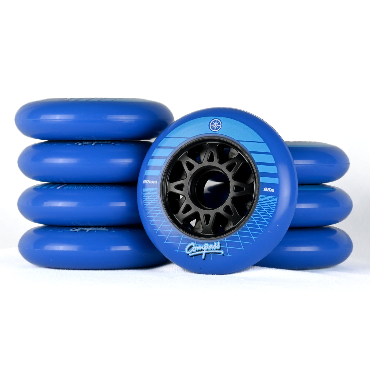90mm 85A - Synthwave Wheels (Blue)