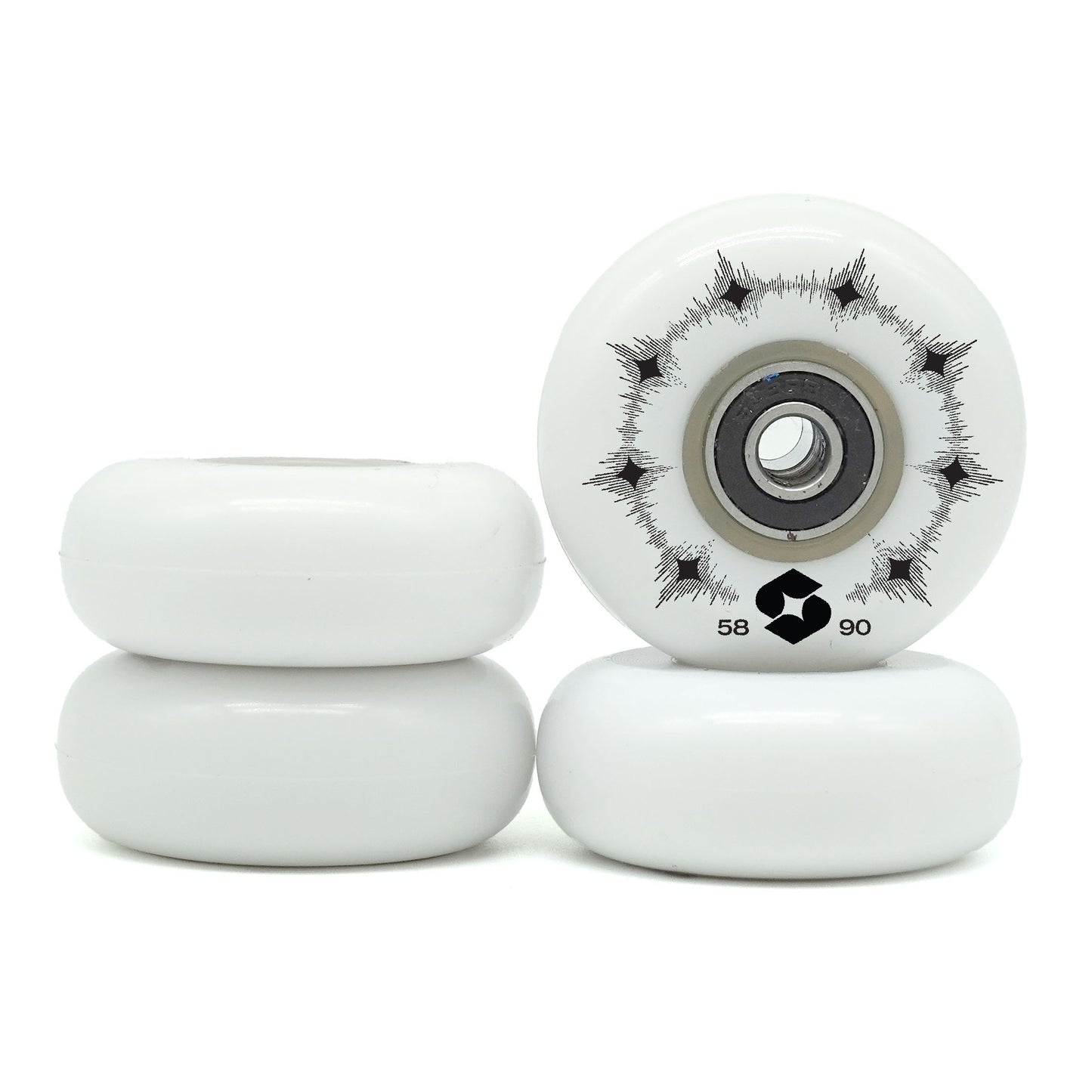 Standard 58mm 90a Wheels (White)