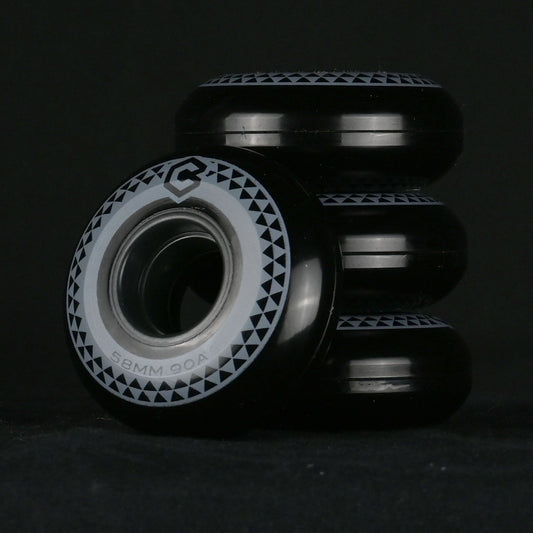 58mm 90A Chroma Team Wheels (Black)