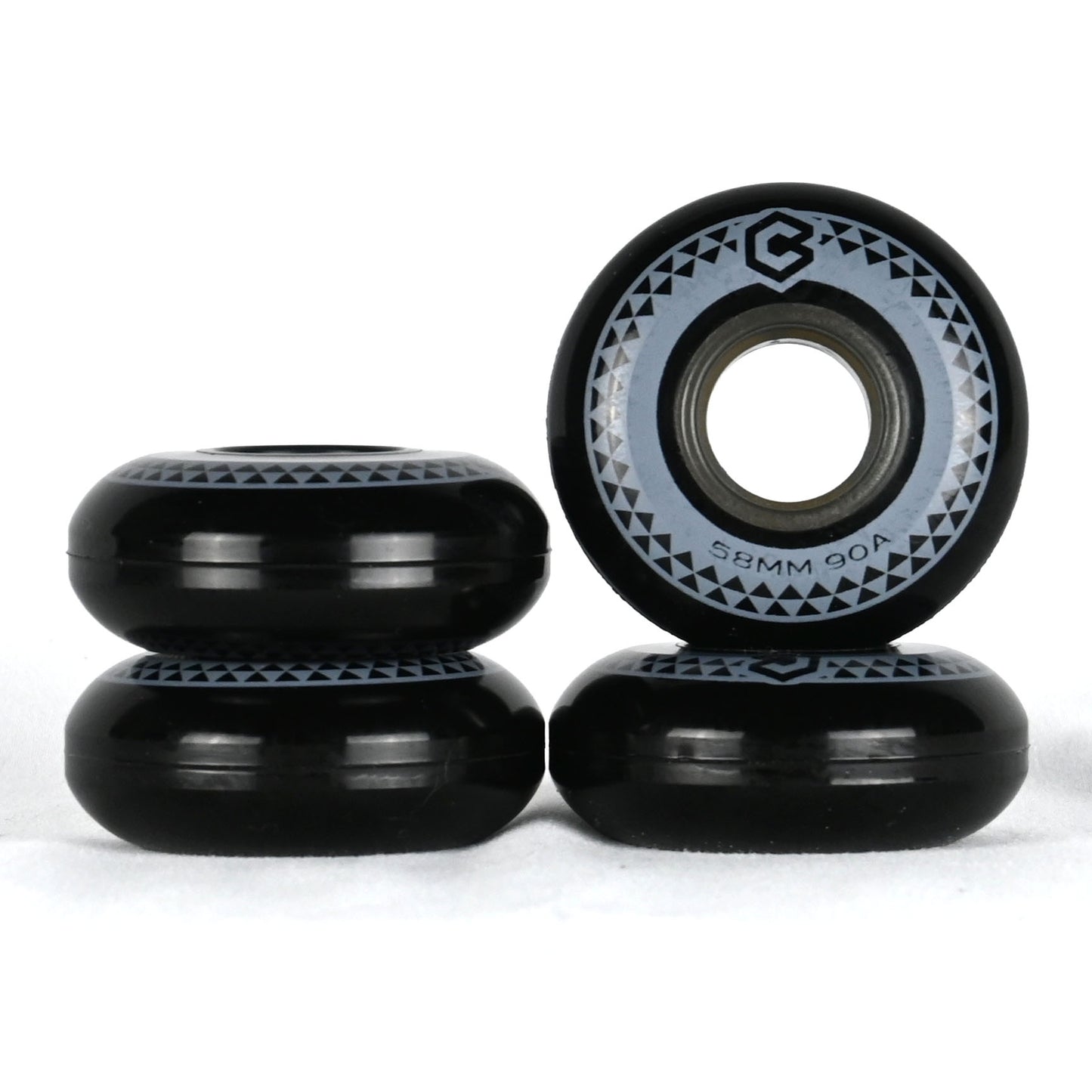 58mm 90A Chroma Team Wheels (Black)