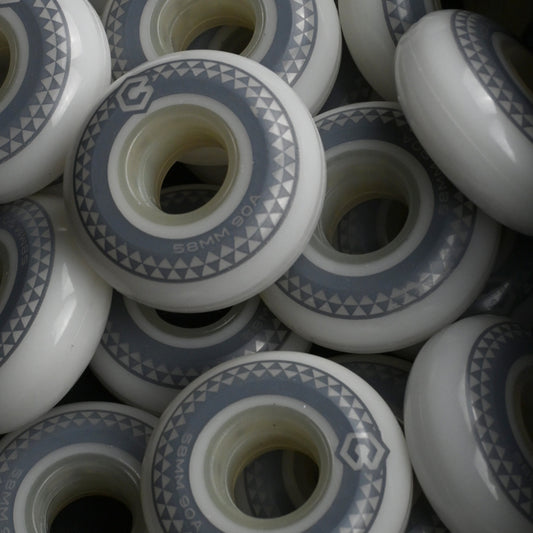 58mm 90A Chroma Team Wheels (White)