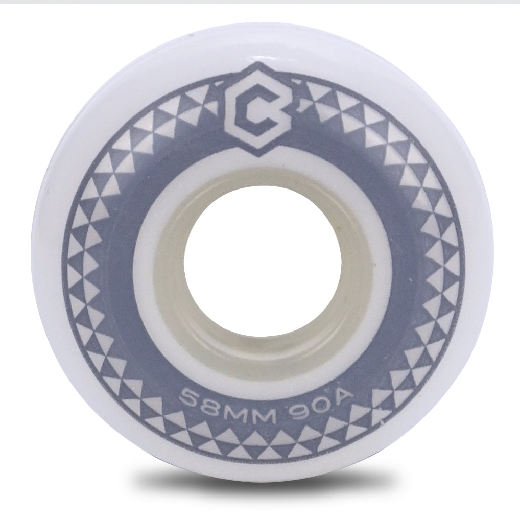 58mm 90A Chroma Team Wheels (White)