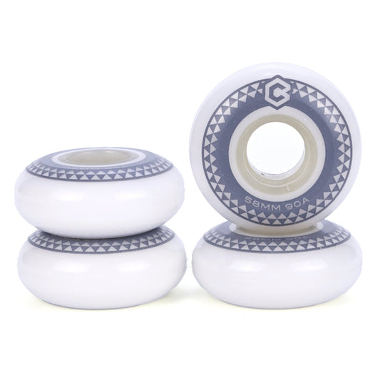 58mm 90A Chroma Team Wheels (White)