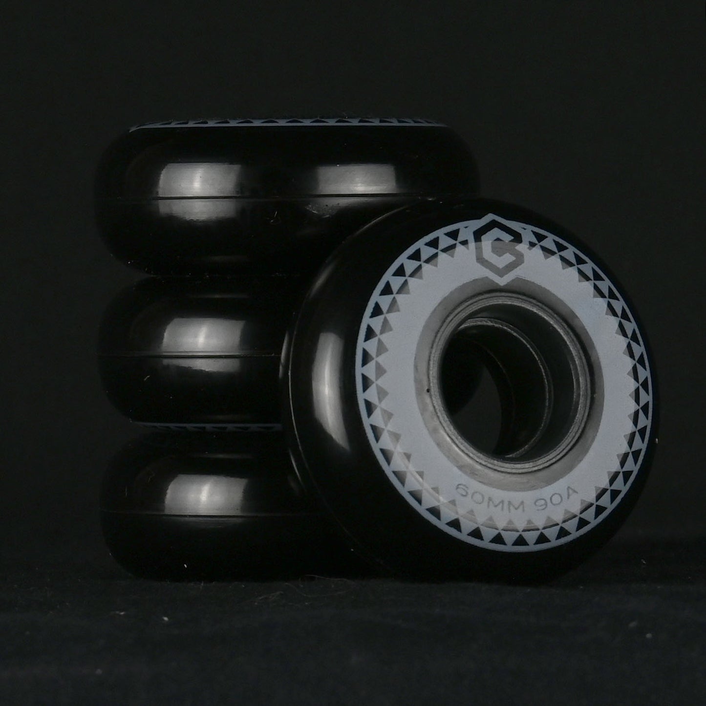60mm 90A Chroma Team Wheels (Black)