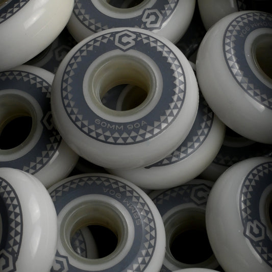 60mm 90A Chroma Team Wheels (White)