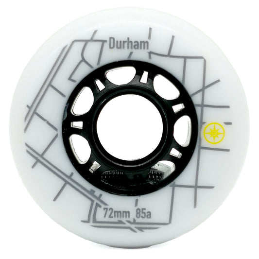 72mm 85a - Durham Wheels (White)