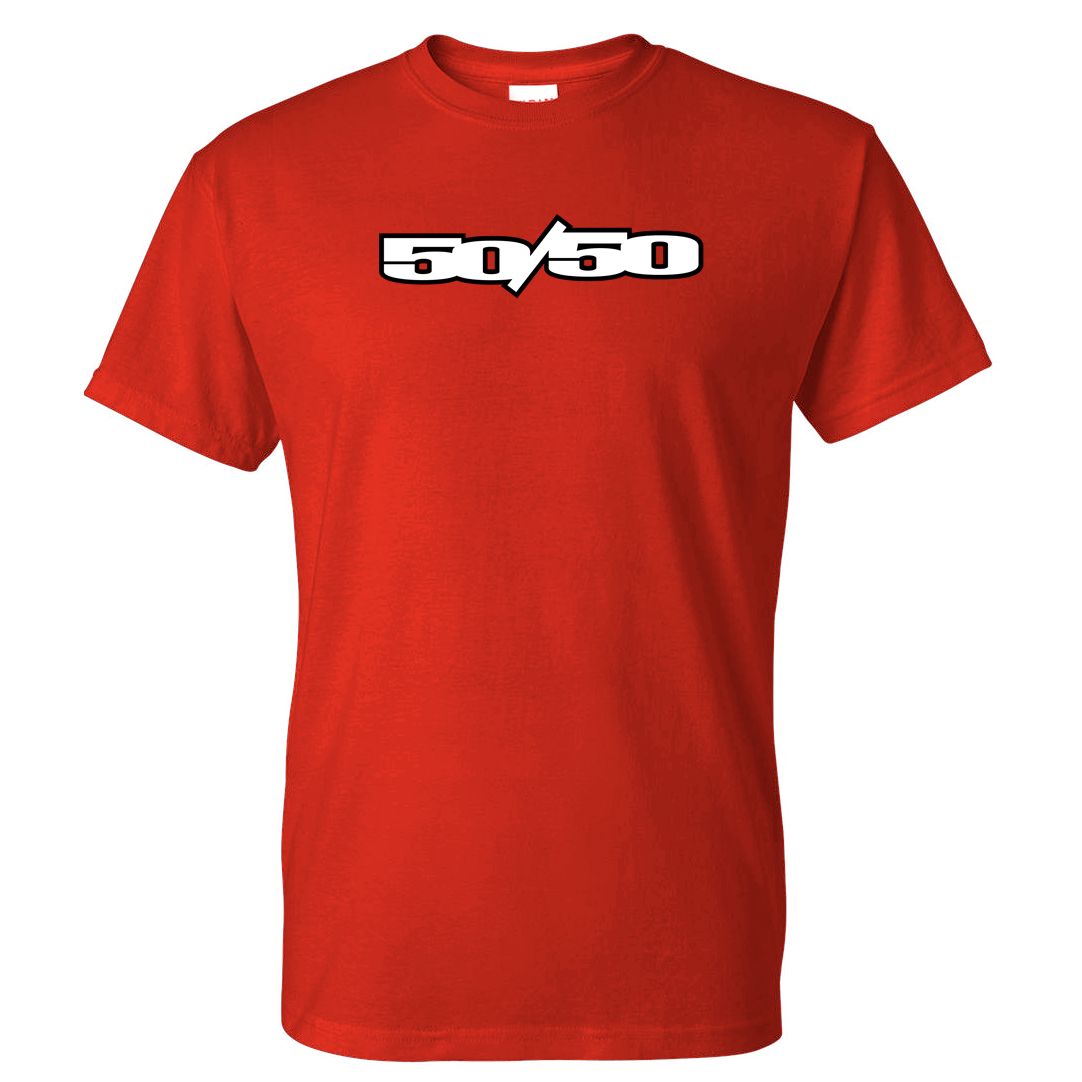 50/50 Stamp Logo T-Shirt Red