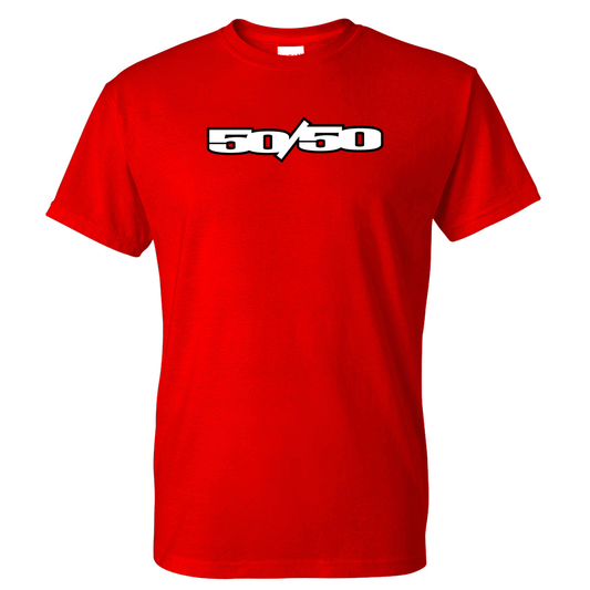 50/50 Stamp Logo T-Shirt Red