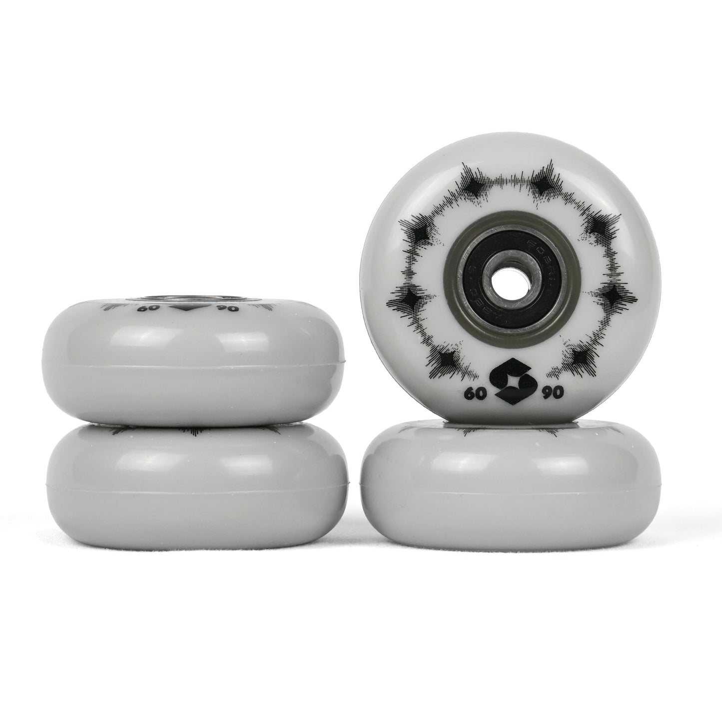 60mm 90a Standard Wheels (Light Grey)